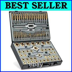 86pc Tap and Die Set, Titanium Coated Steel, Metric and SAE