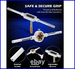 86pc Tap and Die Set in SAE and Metric Titanium Coated Steel Tap