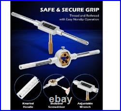 86pc Tap and Die Set in SAE and Metric Titanium Coated Steel Tap