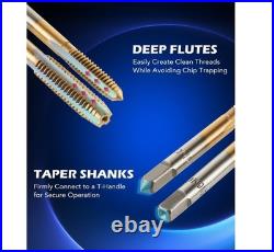 86pc Tap and Die Set in SAE and Metric Titanium Coated Steel Tap