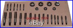 ALL LEFT TAP AND DIE SET FINE PITCH 10 mm to 24 mm High Speed Steel