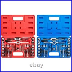 All-in-One 80-Piece Tap and Die Kit with SAE & Metric Sizes for All Applications