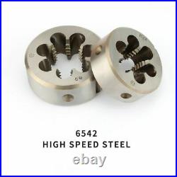 Alloy Steel Hard Round Die Tap Threading Metric Mini Dies Set Right Hand