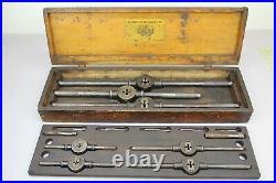Antique 1885 Little Giant Tap & Die Wells Brothers Greenfield Mass Big Set Case