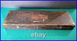 Antique 1912 Patent Greenfield Tap & Die Set Mass, Original Wood Box