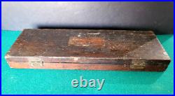 Antique 1912 Patent Greenfield Tap & Die Set Mass, Original Wood Box