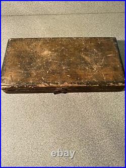 Antique Tool Tap Die Set Original Wooden Box
