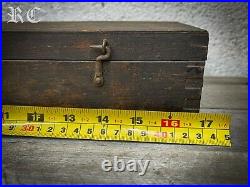 Antique Vintage Tap and Die Set in Wooden Box Case Old Tool