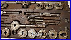 Antique Wells Brothers Little Giant Tap and Die Set G. T. & D Corp Original Wood