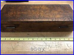 Antique Wiley & Russell Machinist Tap Die Set 20 Piece with Original Wooden Case