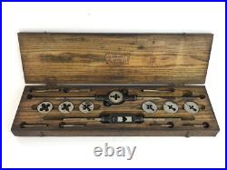 Antique Winter Brothers Co Tap and Die Set No. 5118 with Wooden Case