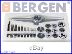 BERGEN 31 Pc Mini Metric Tap and Die Set M1 to M2.5 LATHE MILL TAPPING A2545