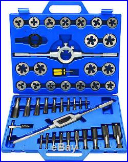BGS Germany 45-pieces Large Size Metric 6mm-24mm Tap and Die Set Tungsten Steel