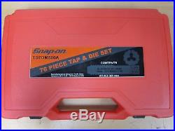 BRAND NEW Snap On TDTD500A 76 pc Combination Tap and Die Set