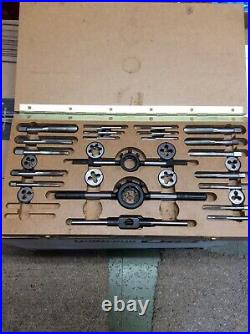 BSF And BA Tap And Die Set 3/16 To 1/2 30 Pieces, Taper & Bottom Taps & Dies