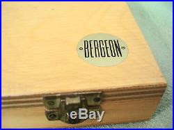 Bergeon Professional Tap And Die Set Number 30322 Wood Case Made In Switzerland