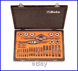 Beta Tools 446/C30 Taps Dies Metric Thread Wooden Case 30 Pcs