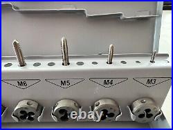 Bieler Präzision Gewindewerkzeuge Tap and die Set No. 45 M3 M16 Metric NEW