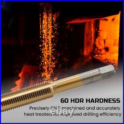 Brass Coated 80Pcs SAE & Metric Tap and Die Set, Metric Standard Rethreading Too