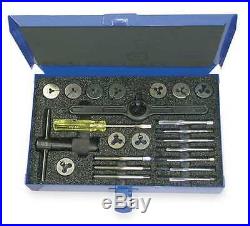 CLEVELAND C00526 Tap and Die Set, #4 to #12, 22 pc