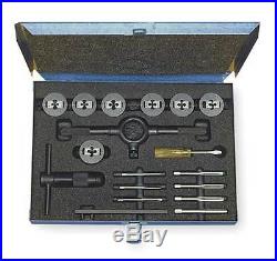 CLEVELAND C00609 Tap and Die Set, #4 to #12, 1/4-20, 17 pc