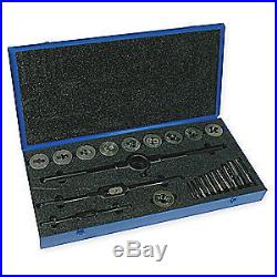 CLEVELAND Tap and Die Set, 1/4 to 1 In, 24 pc, C00611