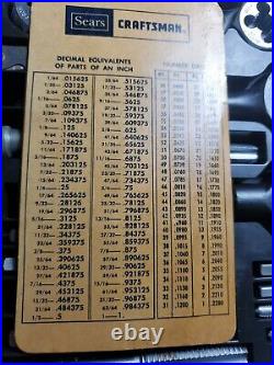 CRAFTSMAN KROMEDGE 41pc Tap & Die Set 9 5471 Made in USA -Vintage 1970's sae set