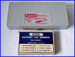 CRAFTSMAN KROMEDGE No. 9-52091 39-Pc Tap & Die Set + 9-4065 Ratcheting Tap Wrench