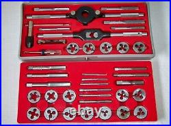 CRAFTSMAN KROMEDGE No. 9-52091 39-Pc Tap & Die Set + 9-4065 Ratcheting Tap Wrench