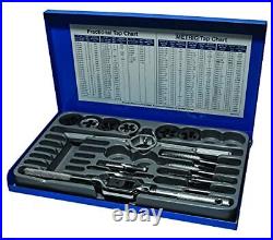 Century Drill & Tool 98904 Fractional Tap and Die Set, 24-Piece, steel