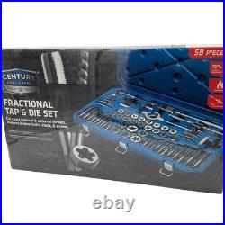 Century Drill & Tool 98958 58pc Fractional Tap & Die Set