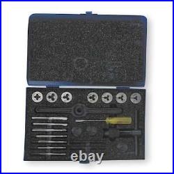 Cleveland C00517 17Pc Hss Plug Hand Tap And Carbon Round Adjustable Die Set