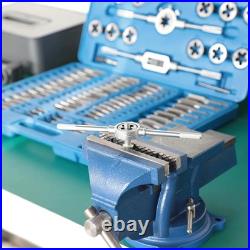 Complete 110 PCS Metric Tap and Die Set M2-M18 with Case & Accessories