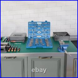 Complete 110 PCS Metric Tap and Die Set M2-M18 with Case & Accessories