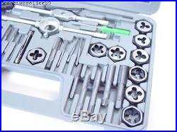 Complete Tap And Die Set 80 Piece SAE Metric Wrench Screwdrivers 2 Plastic Case