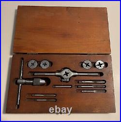 Complete Vintage Gateway Tap and Die Set (GTD Corp) -Original Wood Case-USA Made