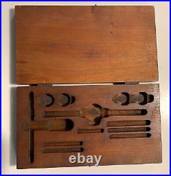 Complete Vintage Gateway Tap and Die Set (GTD Corp) -Original Wood Case-USA Made