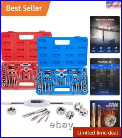 Comprehensive 80pc Tap and Die Set with Gloves and Storage Cases For Every Job