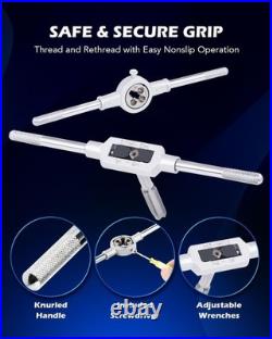 Comprehensive 80pc Tap and Die Set with Wrenches for Ultimate Versatility