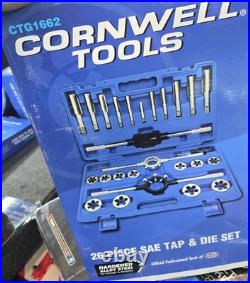Cornwell Tools CTG1662 SAE Tap and Die Set 26 Piece Brand New In Box Fast Ship