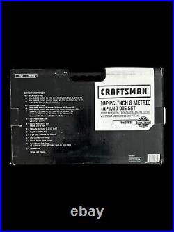 Craftsman 107 Piece Tap and Die Set Inch and Metric New in Box