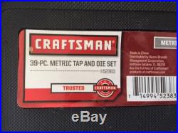 Craftsman 39 pc. Tap and Die Set, Metric New