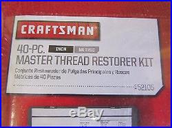Craftsman 40 pc. Tap and Die Set, Master Rethreader