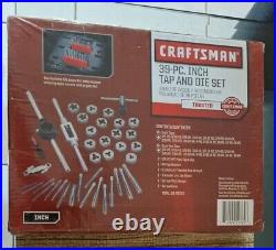 Craftsman 52382 39 pc. Inch Standard Tap and Die Set NEW IN BOX SEALED