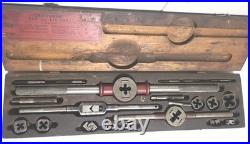 Craftsman 5504 Tap & Die Set Vintage USA Made Machinist Tool Set In Wooden Box