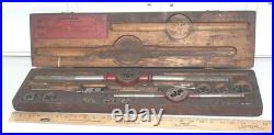 Craftsman 5504 Tap & Die Set Vintage USA Made Machinist Tool Set In Wooden Box