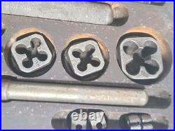 Craftsman 5504 Tap & Die Set Vintage USA Made Machinist Tool Set In Wooden Box