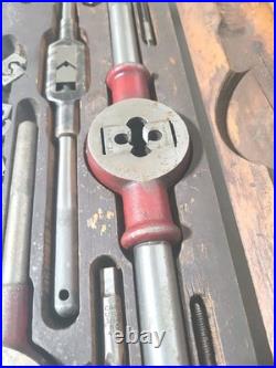 Craftsman 5504 Tap & Die Set Vintage USA Made Machinist Tool Set In Wooden Box