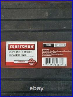 Craftsman 75pc Combination Tap & Die Carbon Steel Set (52377)