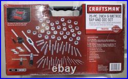 Craftsman 75pc Combination Tap & Die Carbon Steel Set (9-52377) New in Box